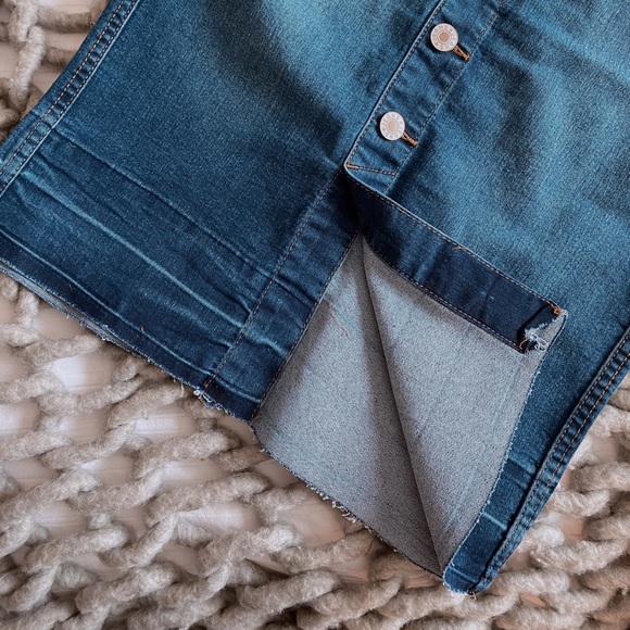 spring sunflowers denim skirt // Sold Out - Picture 5 of 6